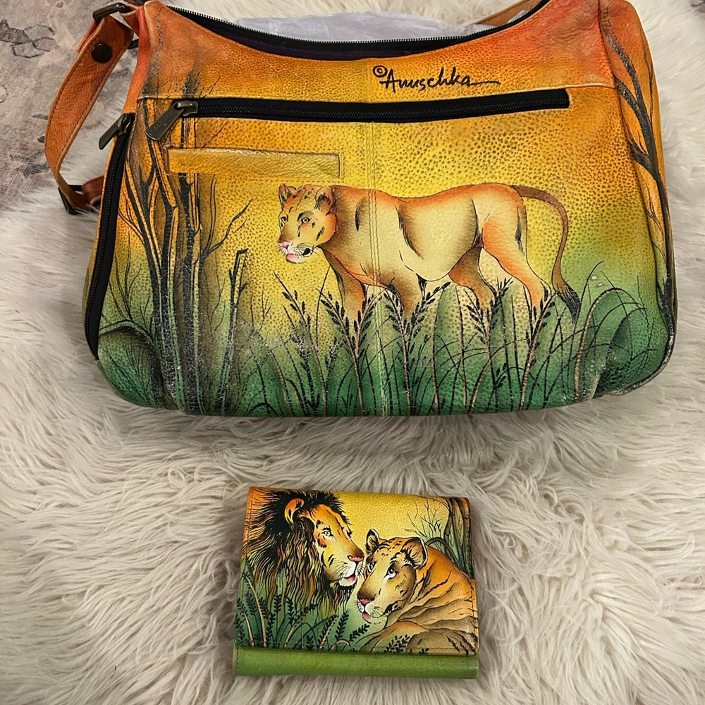 Anuschka lion bag